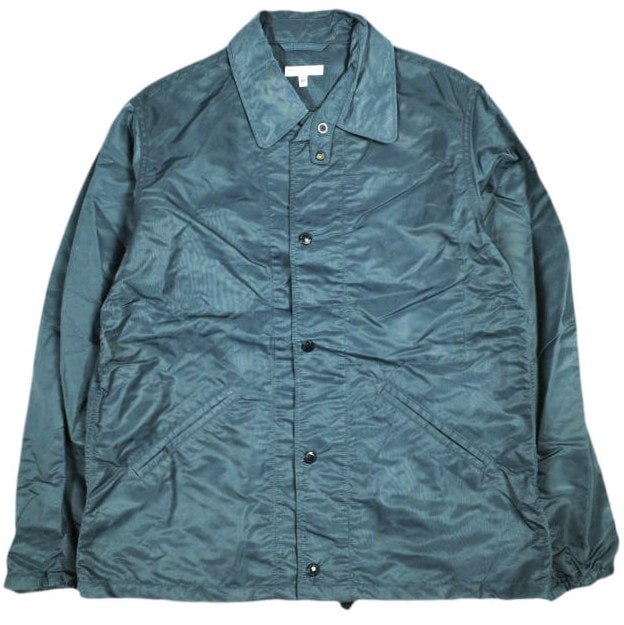Engineered Garments エンジニアードガーメンツ アメリカ製 Ground Jacket - Flight Sateen グラウンドジャケット フライトサテン M Navy コーチジャケット アウター g25189