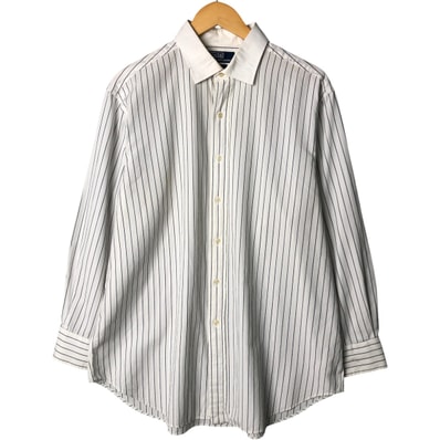 古着 ラルフローレン Ralph Lauren POLO by Ralph Lauren 長袖 ワイドカラー コットンストライプシャツ メンズXXL相当/eaa583714