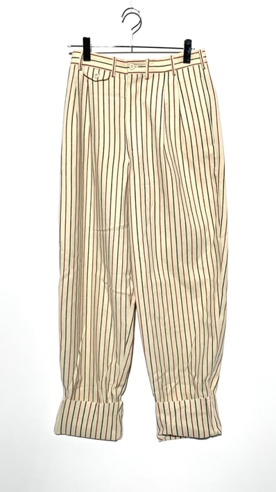 YOHJI YAMAMOTO COSTUME D'HOMME stripe pants White
