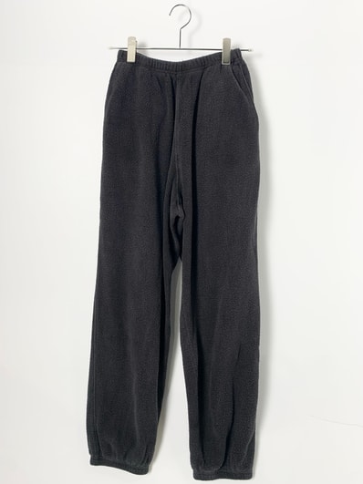 COMOLI Fleece Drawstring Pants "Black"