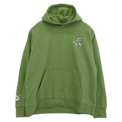 PUMA プーマ パーカー 532240 SANTA CRUZ サンタクルーズ プルオーバー パーカー フーディー グリーン系 XL【中古】