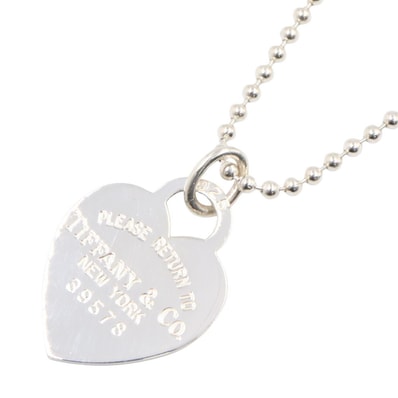 ティファニー TIFFANY&CO リターントゥ ネックレス ネックレス ジュエリー シルバー925 レディース シルバー系 【中古】