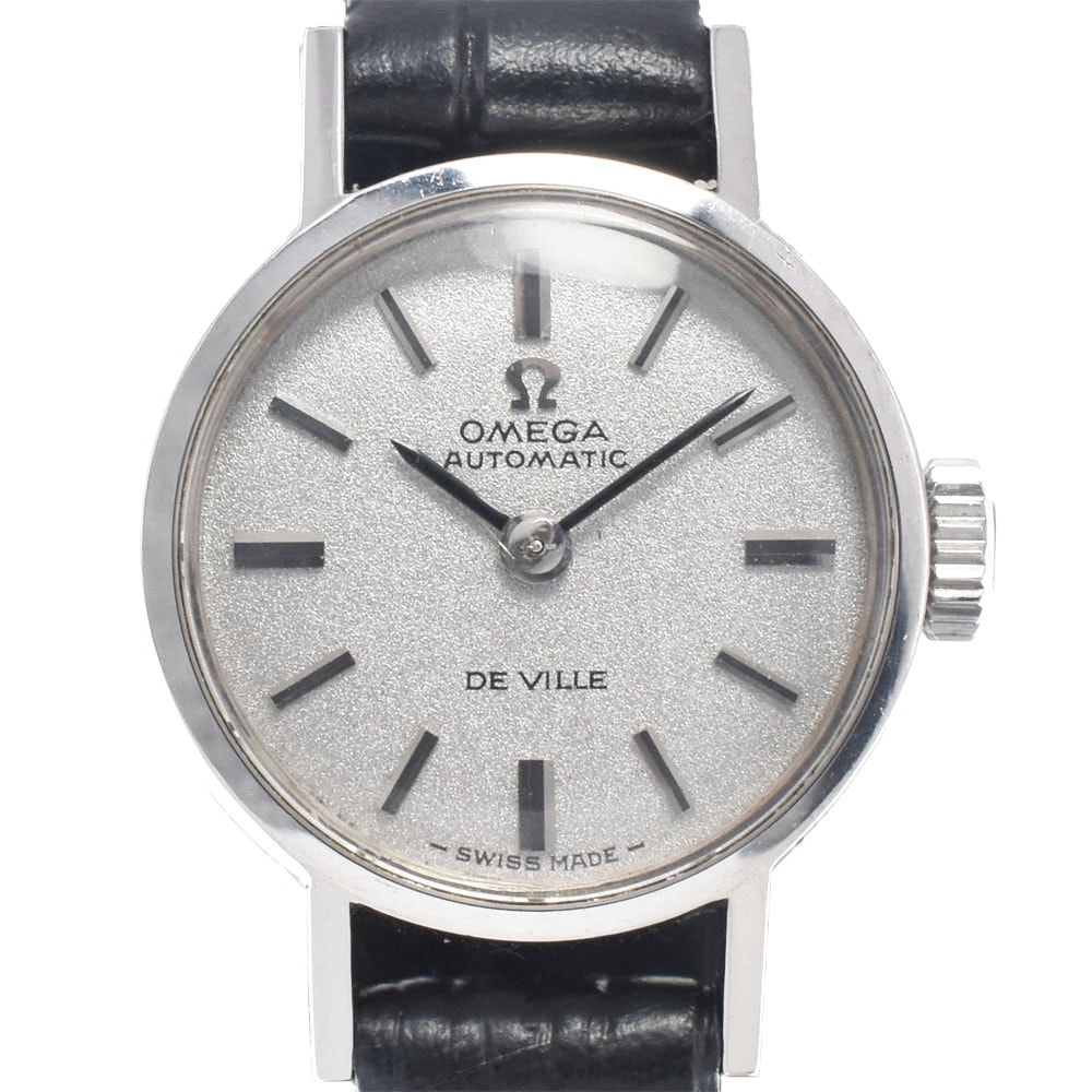 オメガ OMEGA ST551.037 ヴィンテージ デビル Cal.661 グレー 自動巻き レディース 良品 腕時計 D#146949