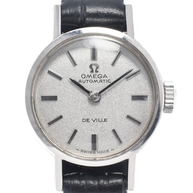 オメガ OMEGA ST551.037 ヴィンテージ デビル Cal.661 グレー 自動巻き レディース 良品 腕時計 D#146949