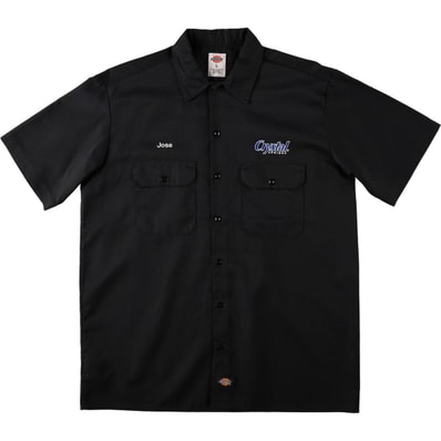 古着 ディッキーズ Dickies 半袖 ワークシャツ ボックスシャツ メンズL相当/eaa665192