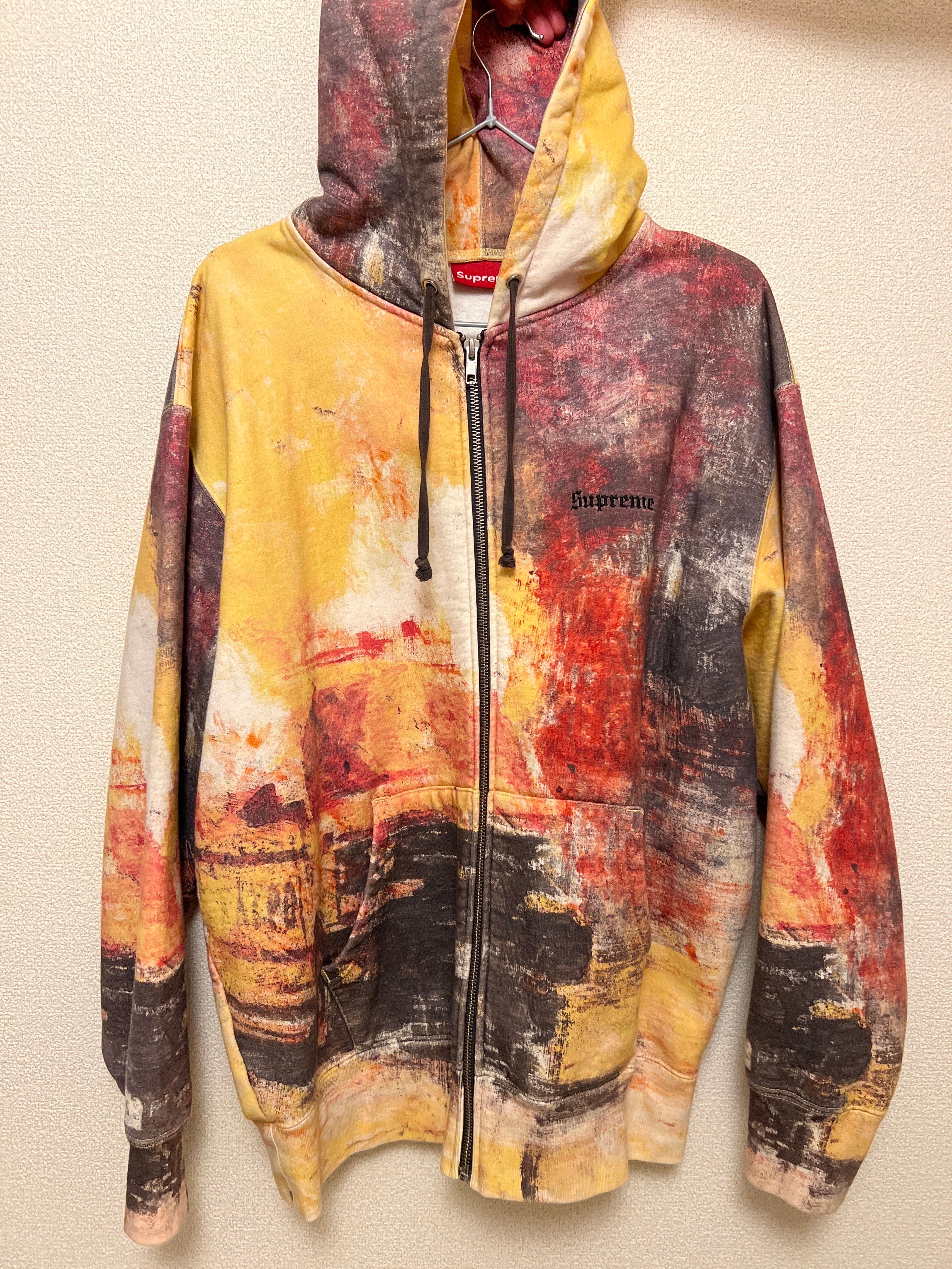 Supreme Fire Zip Up Hooded Sweatshirt "Multi"