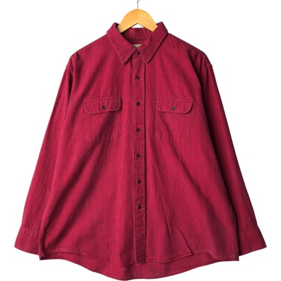 古着 80~90年代 エルエルビーン L.L.Bean 長袖 コットンストライプシャツ USA製 メンズXL相当 ヴィンテージ/eaa589186