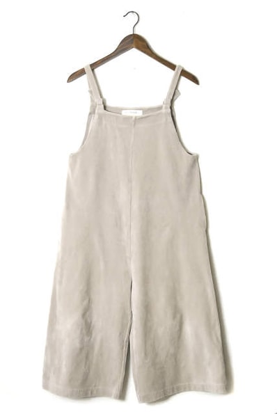 Ray BEAMS レイビームス コードベロアサロペット 63-17-0050-690 フリー ベージュ オーバーオール オールインワン コーデュロイ lc26454