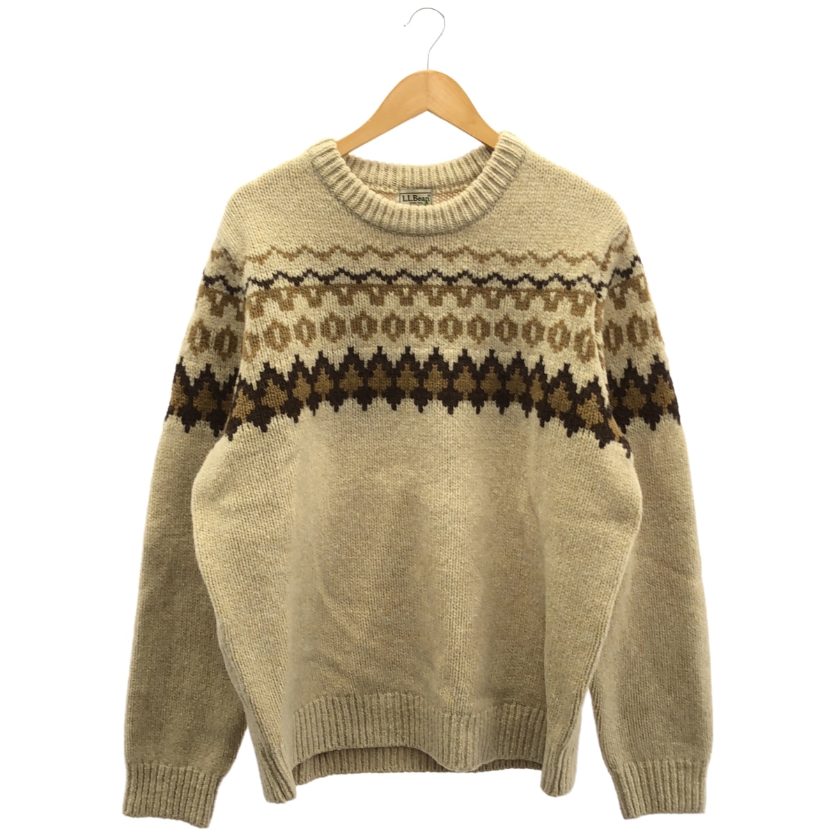 エルエルビーン 515769 ベージュ フェアアイル ニット XXL