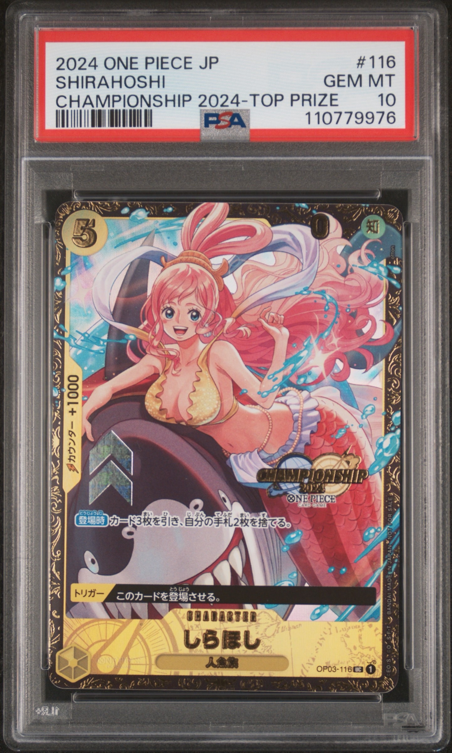 しらほし UC [OP03-116](プロモーションカード「チャンピオンシップ2024 記念品」)