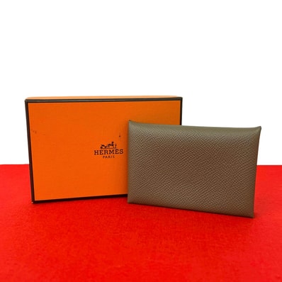 HERMES エルメス カルヴィ ヴォーエプソン カードケース ブラウン
75443