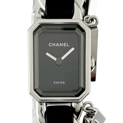 美品 CHANEL シャネル プルミエール ウォンテッド ドゥ シャネル H7471 腕時計 クォーツ ブラック文字盤 レディース【中古】