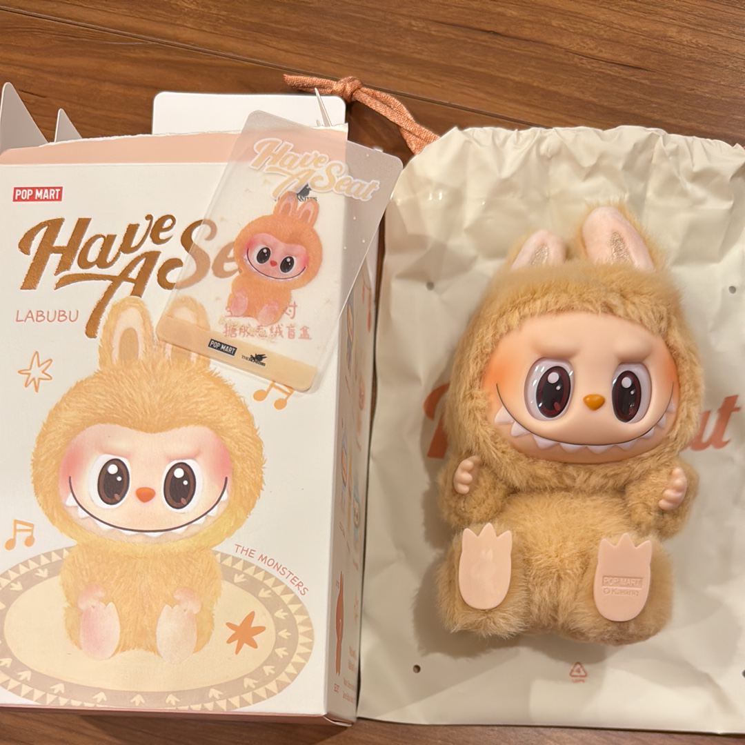 POP MART THE MONSTERS (LABUBU) Have a Seat Plush Series BABA