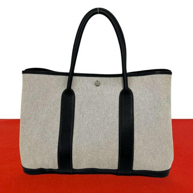 HERMES エルメス ガーデンパーティ PM トワルアッシュ ネゴンダ トートバッグ グレー
35722