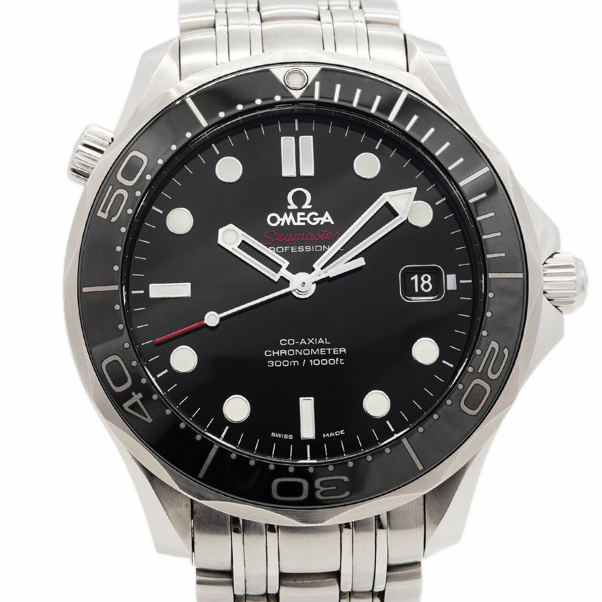 ★SALE【6wgd0262】オメガ シーマスター300 コーアクシャル 212.30.41.20.01.003 黒文字盤【中古】腕時計 メンズ