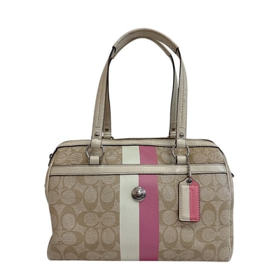 コーチ COACH ハンドバッグ シグネチャー ミニボストンバッグ F14478 ベージュ