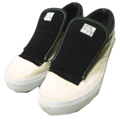 VANS x SSZ バンズ エスエスズィー 別注 V36 REVERSE OLD SKOOL リバースオールドスクール US6(24cm) BLACK/NATURAL BEAMS SURF&SK8 裏VANS スニーカー シューズ g20405