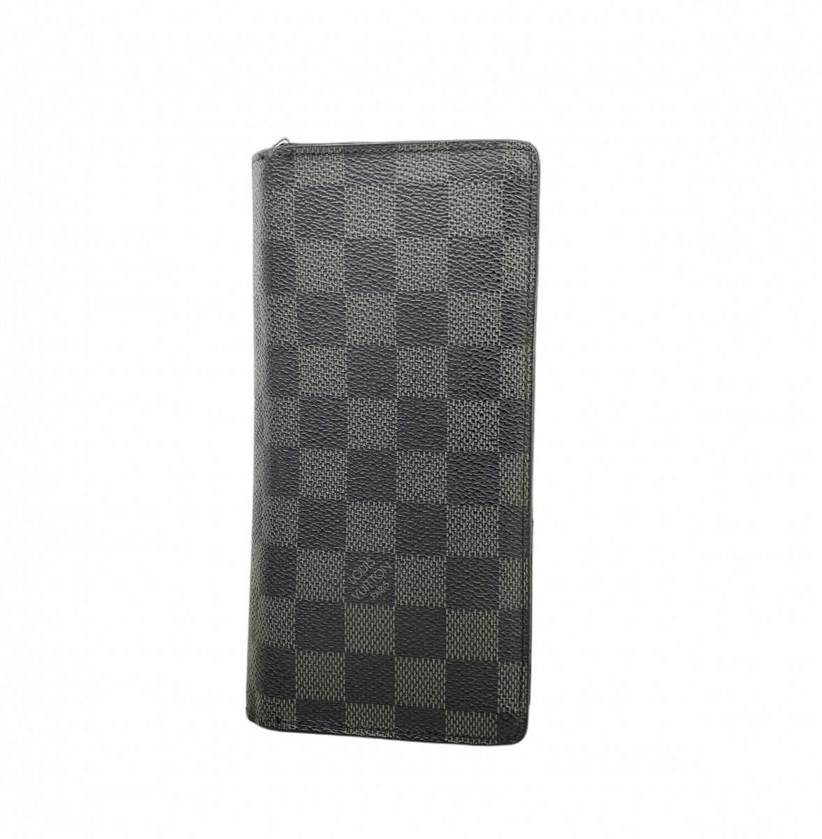 ★最終価格【6fa0704-k】ルイヴィトン 長財布 ダミエ・グラフィット ポルトフォイユブラザ N62665 ブラック グレー【中古】メンズ