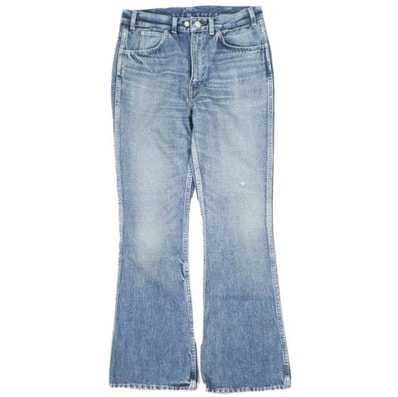 新品 N.HOOLYWOOD x New Manual エヌハリウッド ミスターハリウッド ニューマニュアル 26SS 別注 日本製 Lot.087 DENIM PANTS 13.8oz ダメージ加工フレアデニムパンツ NH-NM-006 38 BLUE