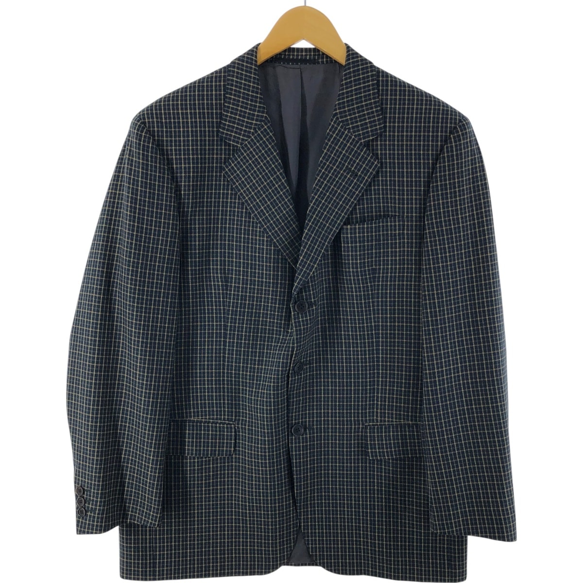古着 バーバリー Burberry's チェック柄 ウールテーラードジャケット メンズL相当/evb010280