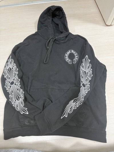 Chrome Hearts Horse Shoe Floral Pullover Hoodie "Black"
