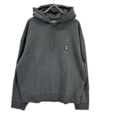 メゾンキツネ LM00705KM0001 ダークグレー フォックスヘッド SWEATSHIRTS パーカー XL