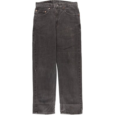 古着 ~00年代 リーバイス Levi's 505 ブラックデニム テーパードデニムパンツ メンズw30相当/evb033108