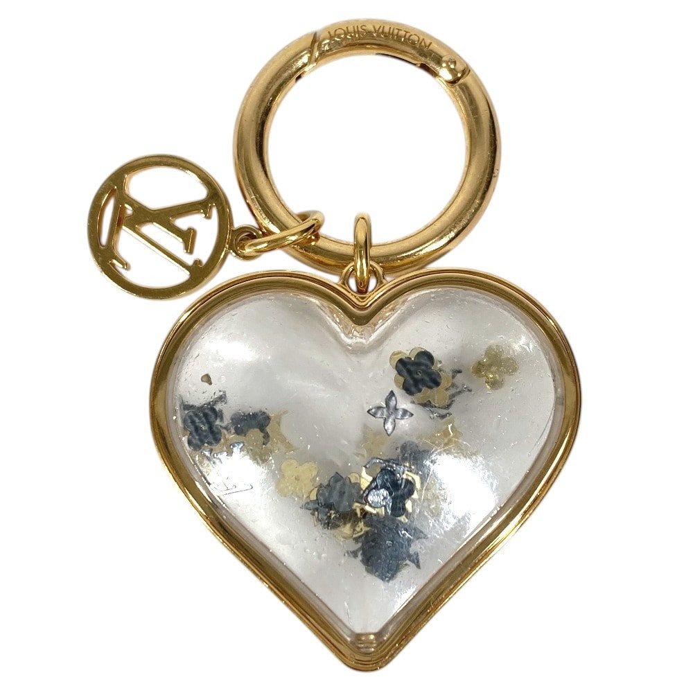 ルイヴィトン LOUIS VUITTON ポルトクレILVU ポルトクレ ILV U M00559 バッグチャーム ハート キーホルダー メタル ゴールド