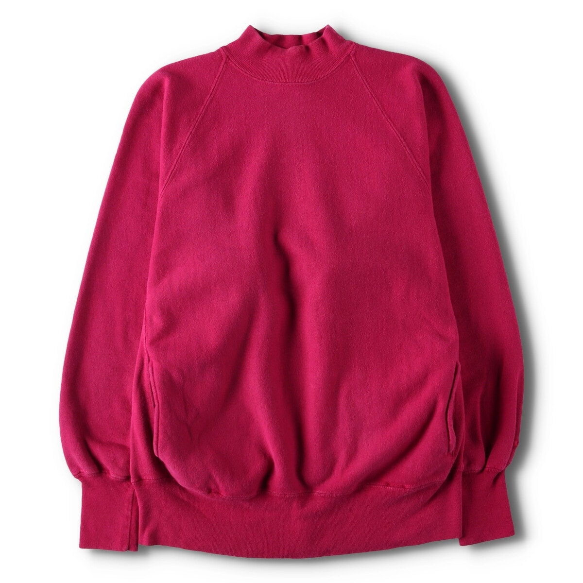 古着 90年代 チャンピオン Champion REVERSE WEAVE リバースウィーブ 刺繍タグ 目無し モックネック 無地 ブランクスウェットシャツ トレーナー USA製 レディースL相当 ヴィンテージ/evb030352