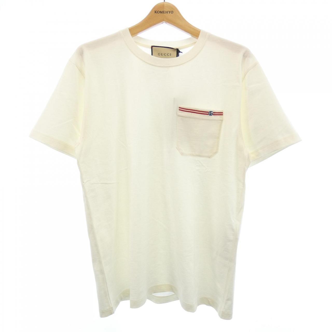 グッチ GUCCI エンブロイダリー付き コットン Tシャツ 673710 XJDVI Tシャツ