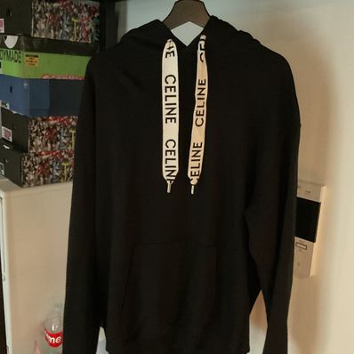 CELINE Loose Celine Sweatshirt / Cotton Fleece "Black"