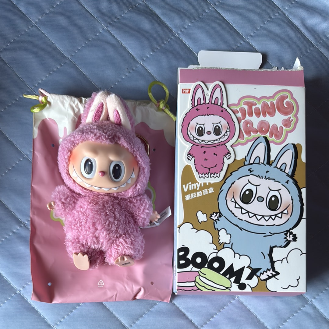 POP MART THE MONSTERS (LABUBU) Exciting Macaron Plush Series LYCHEE BERRY