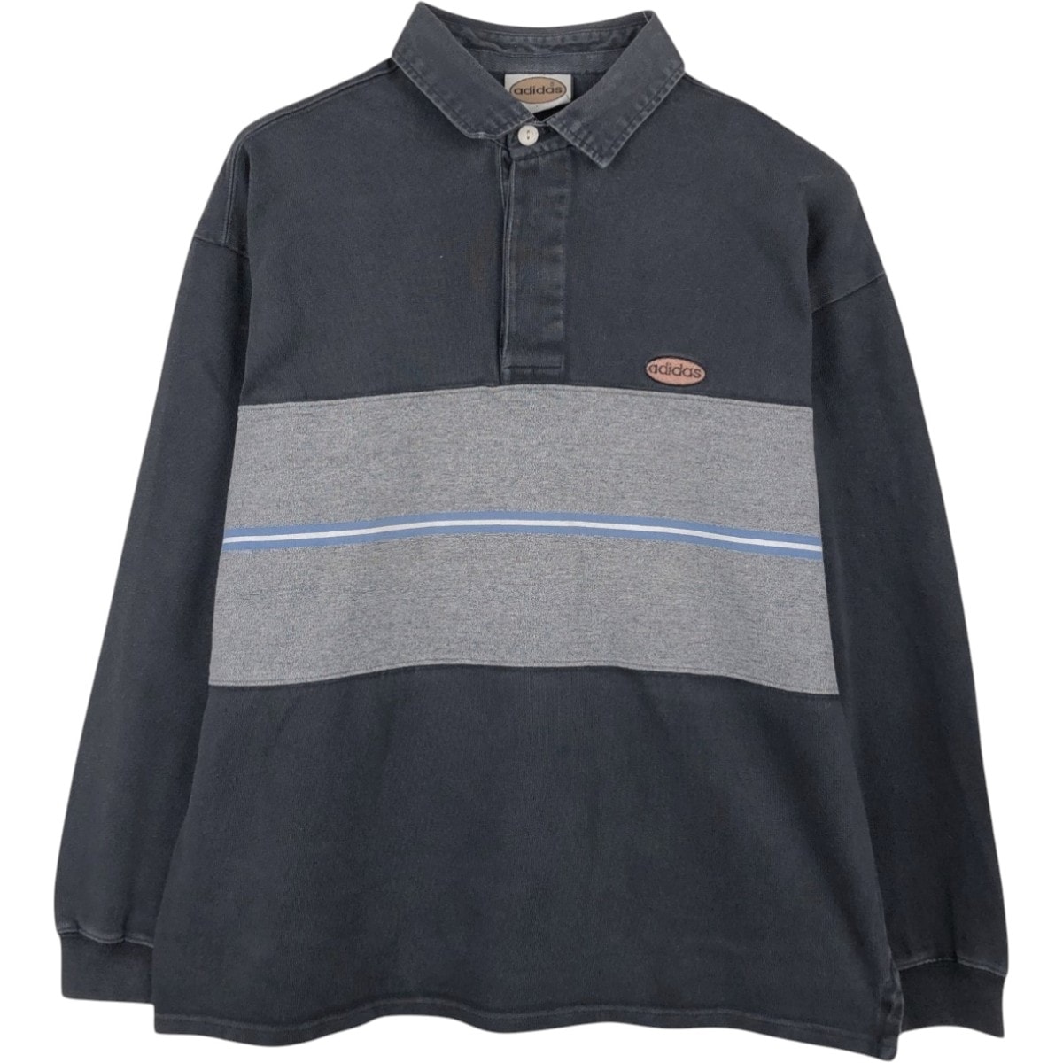 古着 80~90年代 アディダス adidas 長袖 ポロシャツ ポルトガル製 メンズL相当 ヴィンテージ/eaa668898