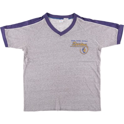 古着 80年代 チャンピオン Champion トリコタグ カレッジ Vネック リンガーTシャツ USA製 レディースL相当 ヴィンテージ/eaa574195