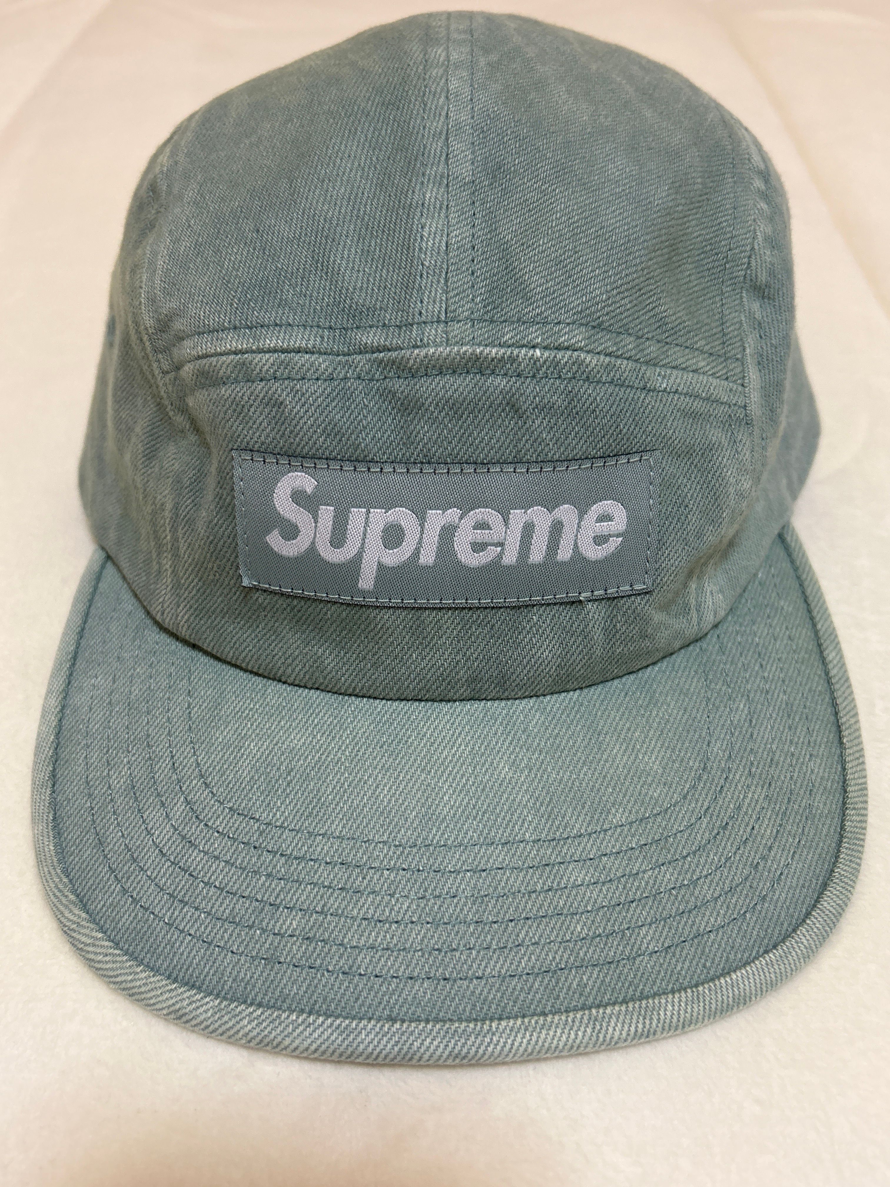 Supreme Denim Camp Cap "Mint" (24SS)