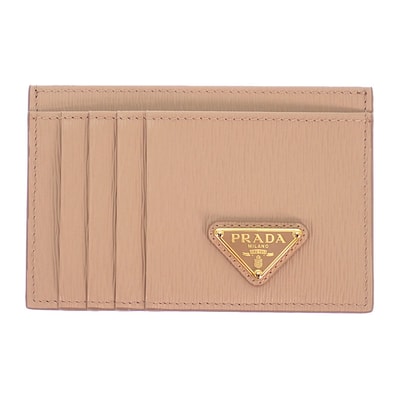 プラダ PRADA ヴィッテロ 1MC053 2DDU F0236 カードケース レザー ピンク CIPRIA ゴールド金具 レディース【中古】【Aランク】