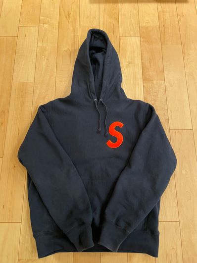 Supreme S Logo Hooded Sweatshirt "Navy" (19FW)