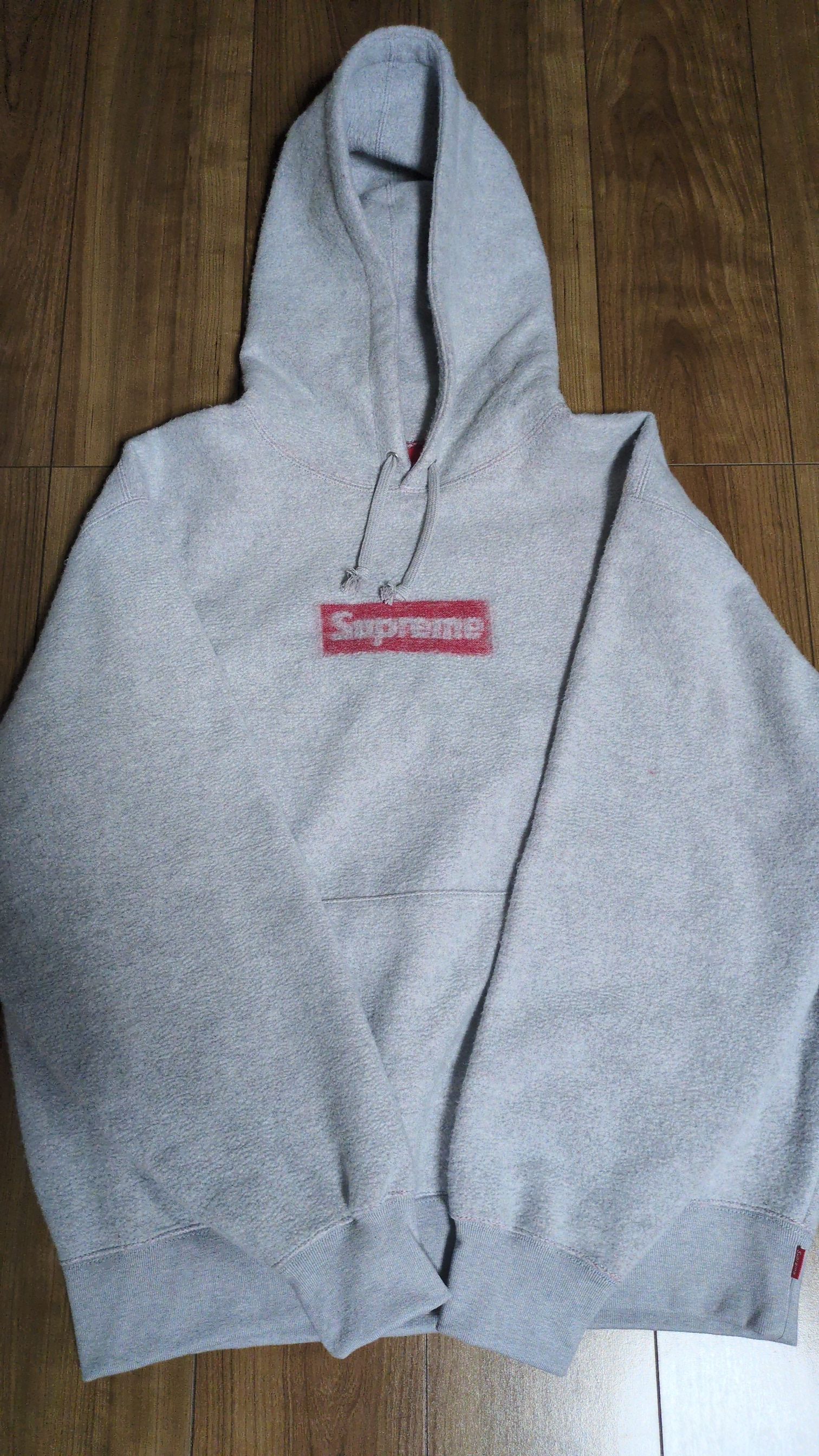 Supreme Inside Out Box Logo Hooded Sweatshirt "Heather Grey"