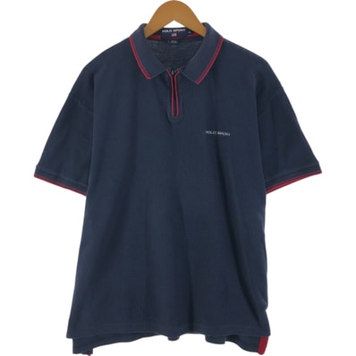 古着 ラルフローレン Ralph Lauren POLO SPORT ポロスポーツ ハーフジップ 半袖 ポロシャツ メンズXL相当/eaa533098