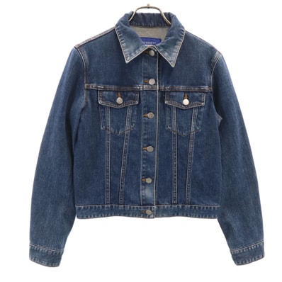 BURBERRY LONDON BLUE LABEL バーバリー ロンドン ブルーレーベル デニムジャケット 38 ウォッシュブルー 三陽商会 ジージャン トラッカー