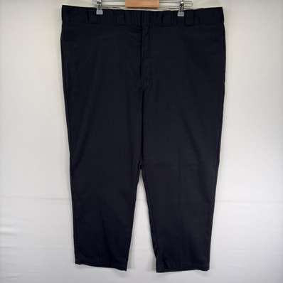 古着 ディッキーズ Dickies パンツ 874 大きいサイズ ストレート ジッパーフライ センタープレス W46 L30 ブラック系 メンズ