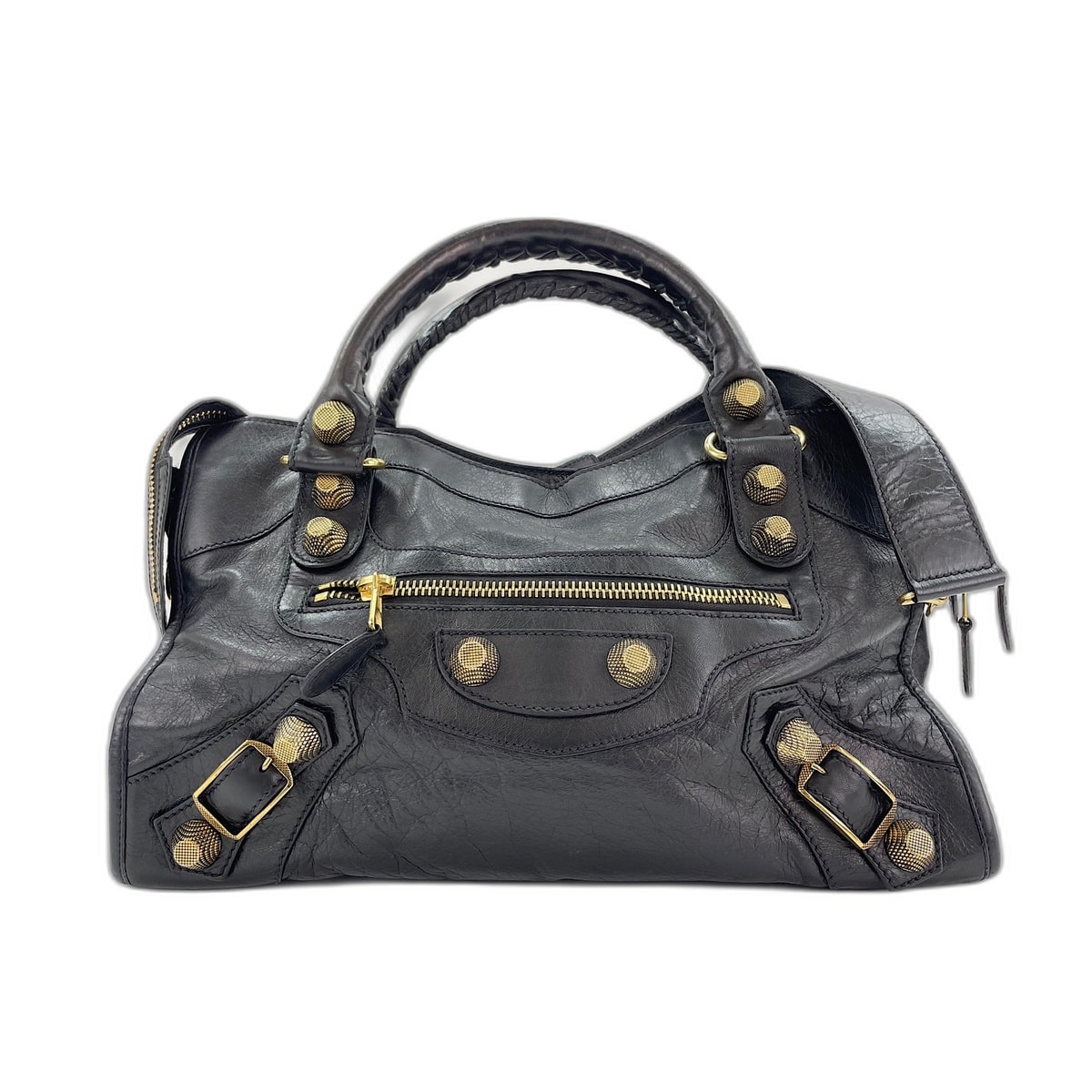 バレンシアガ BALENCIAGA ザ ジャイアントシティ ショルダーバッグ レザー【中古】