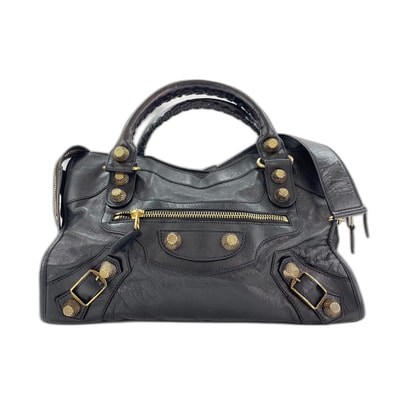 バレンシアガ BALENCIAGA ザ ジャイアントシティ ショルダーバッグ レザー【中古】