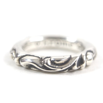 Chrome Hearts Scroll Band Ring "Silver"