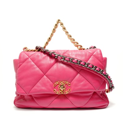 シャネル CHANEL 29番台 2020 ラムスキン ディズヌフ チェーンショルダー19 ショルダーバッグ【中古】