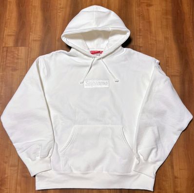 Supreme Box Logo Hooded Sweatshirt "White" (23FW)
