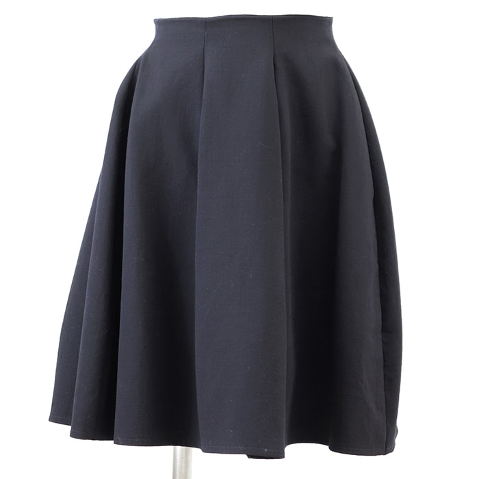 【SALE】FOXEY フォクシー スカート サイズ 38 レディース ストレッチウール ボトムス ネイビー 紺 日本製 39780