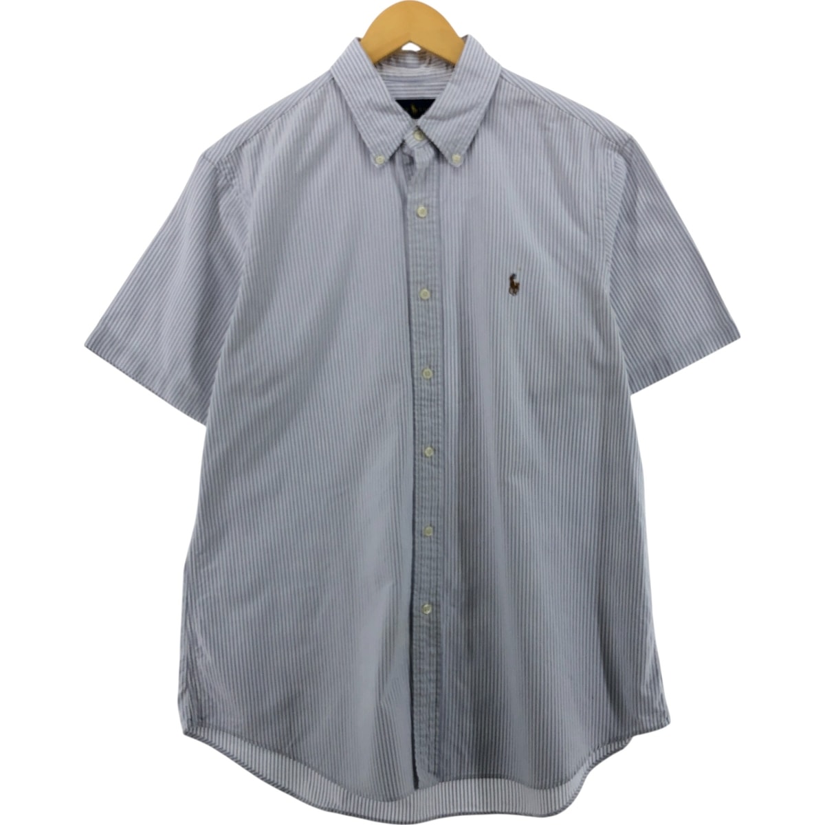 古着 ラルフローレン Ralph Lauren RALPH LAUREN 半袖 ボタンダウン ストライプシャツ メンズL相当 半袖/eaa562960