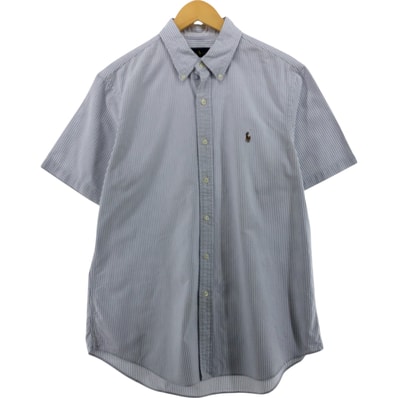 古着 ラルフローレン Ralph Lauren RALPH LAUREN 半袖 ボタンダウン ストライプシャツ メンズL相当 半袖/eaa562960