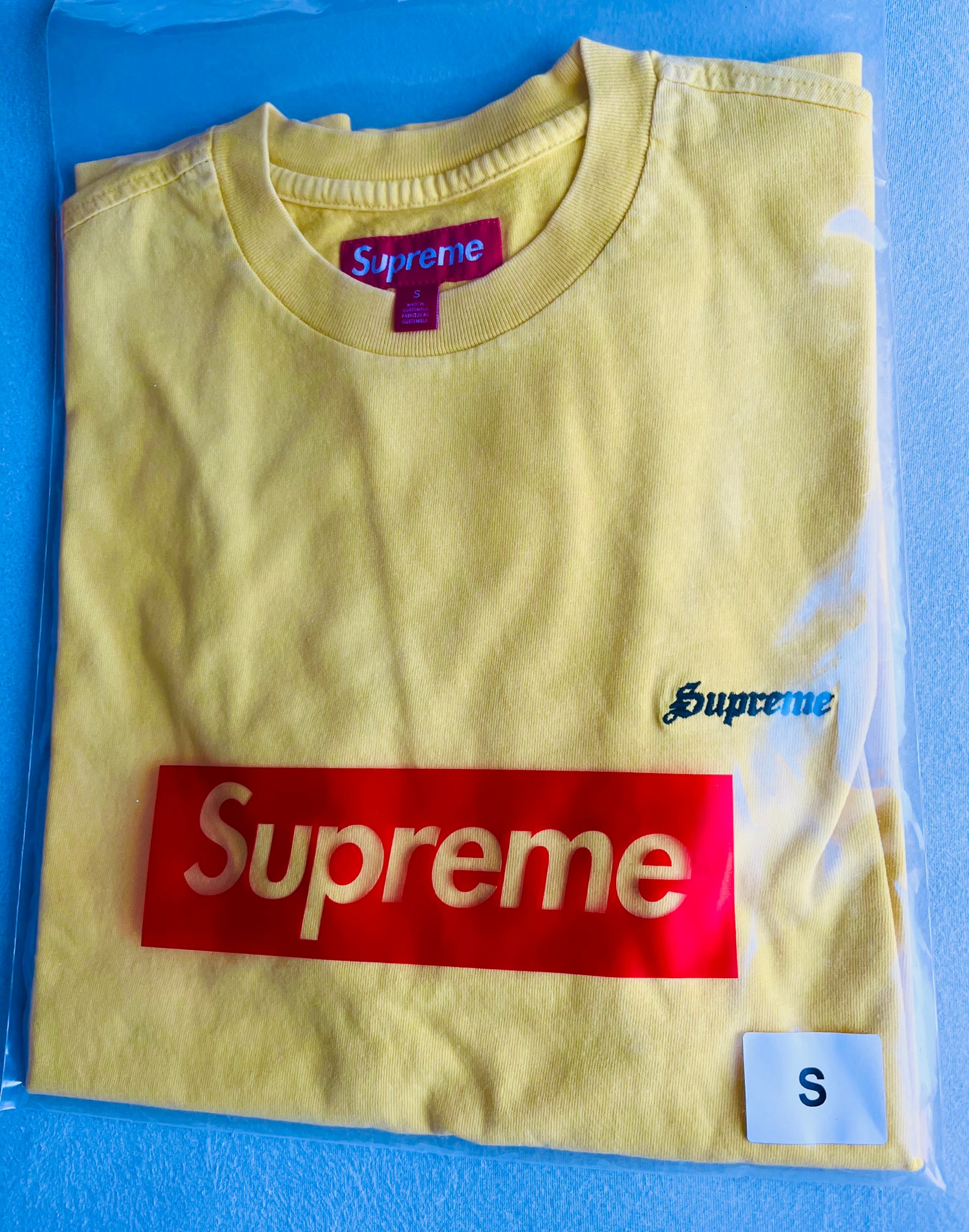 Supreme Washed S/S Top (26SS) "Yellow"